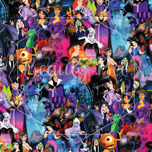 Walt's Halloween Mashup SEAMLESS PATTERN