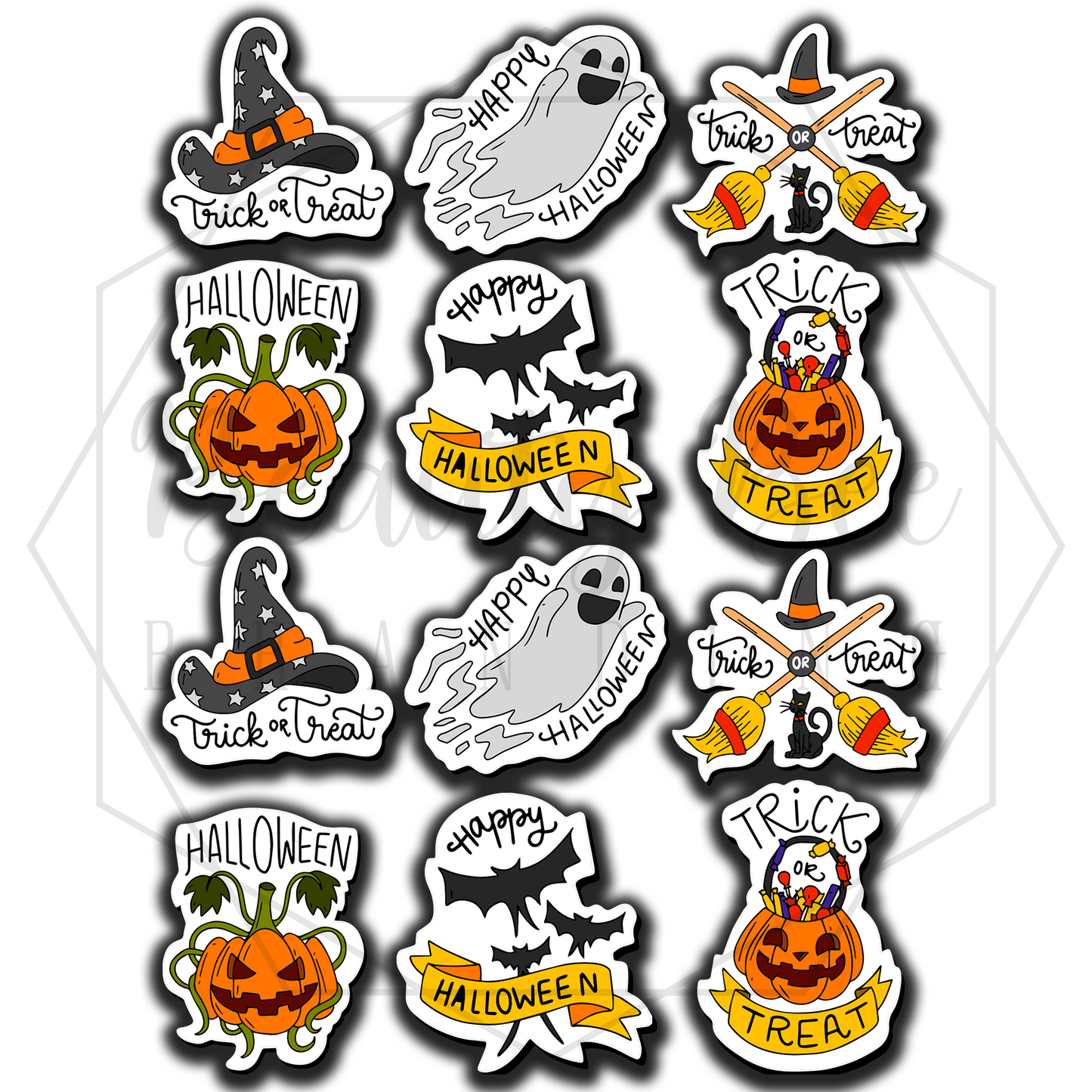 Halloween Sayings Sticker Sheet