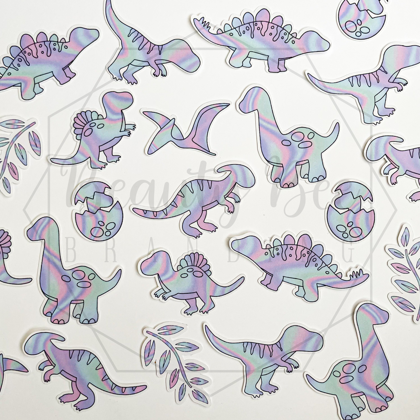 Holo Dinos Temporary Tattoos