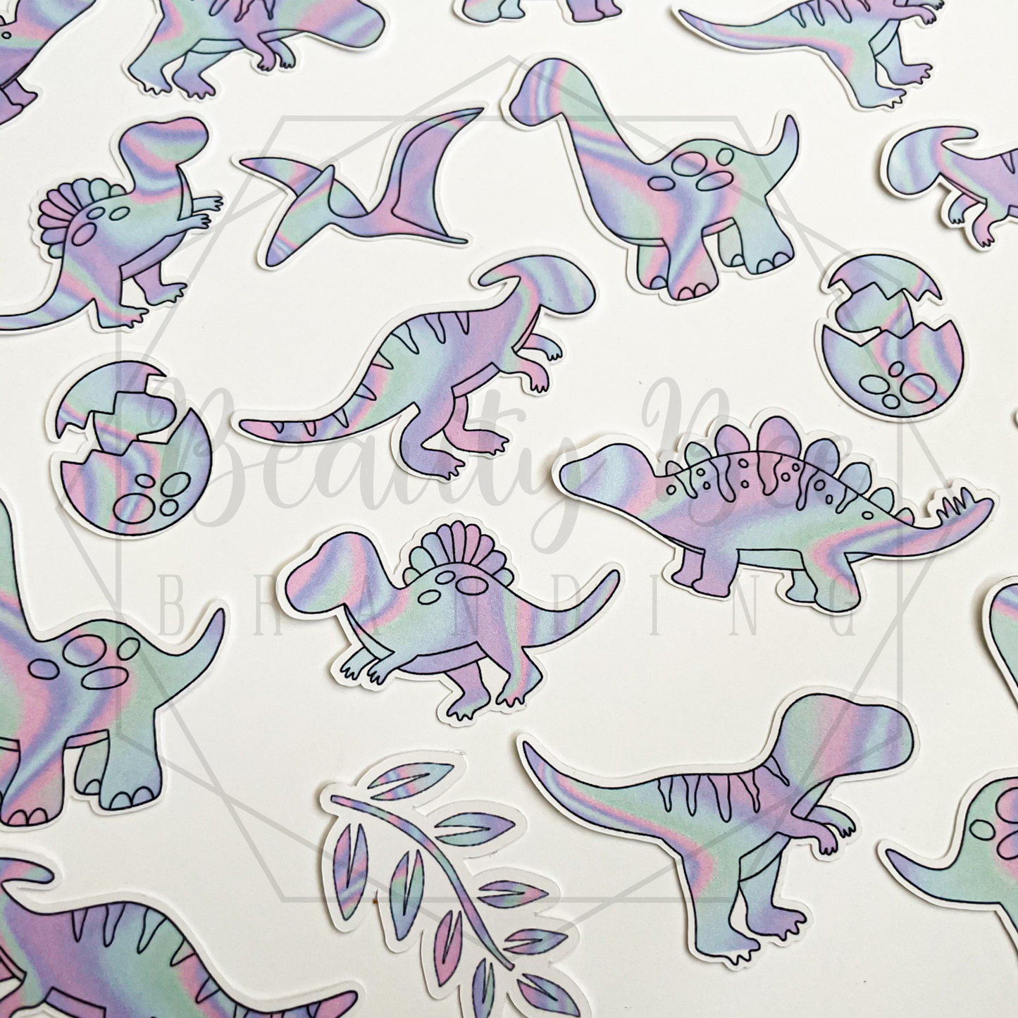 Holo Dinos Temporary Tattoos