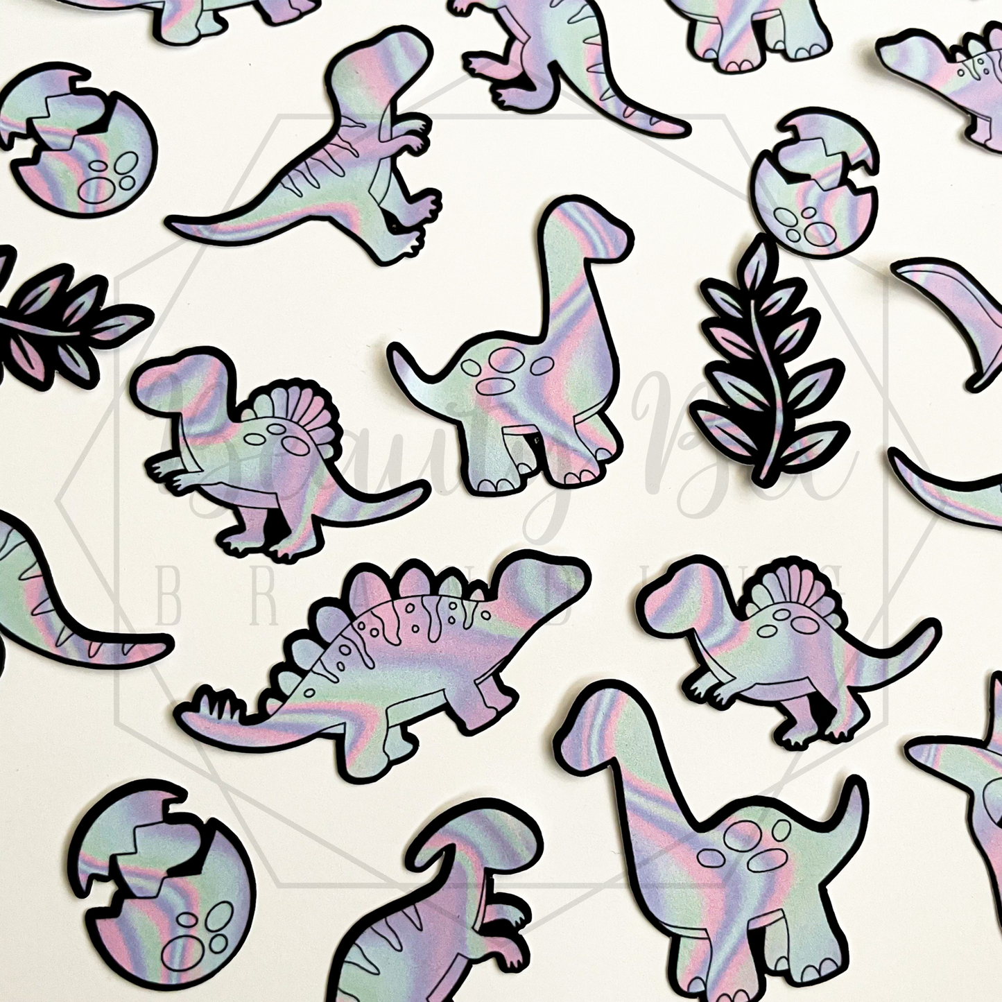 Holo Dinos Temporary Tattoos