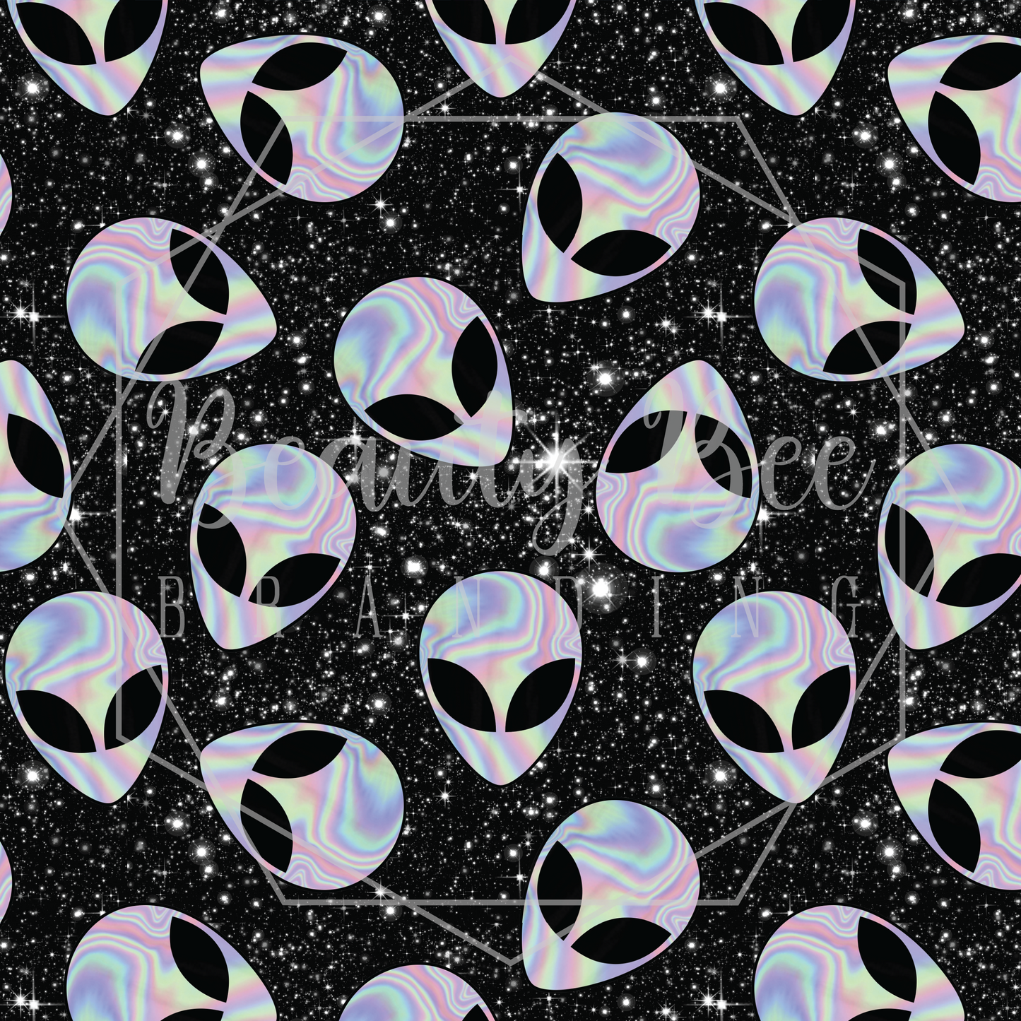 Holo Aliens SEAMLESS PATTERN