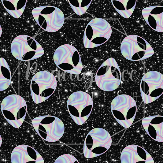 Holo Aliens SEAMLESS PATTERN