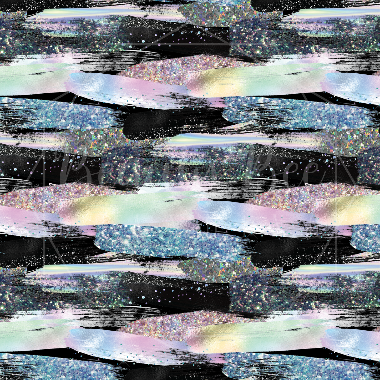 Holo Brush Strokes SEAMLESS PATTERN