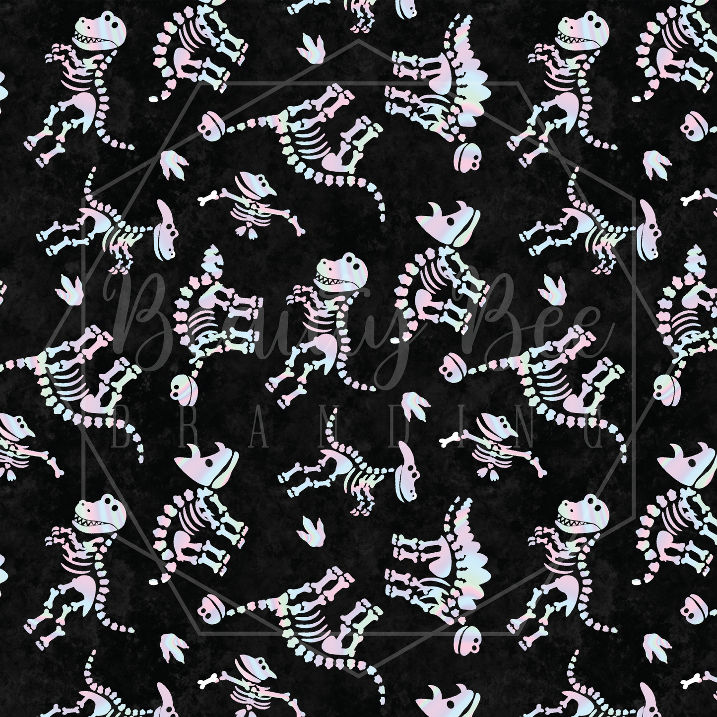 Dino Holo Fossils SEAMLESS PATTERN