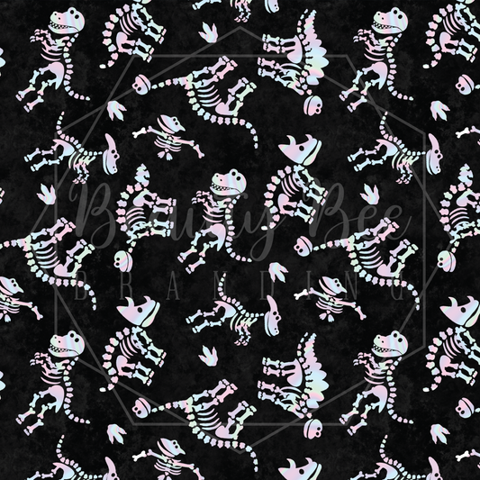 Dino Holo Fossils SEAMLESS PATTERN