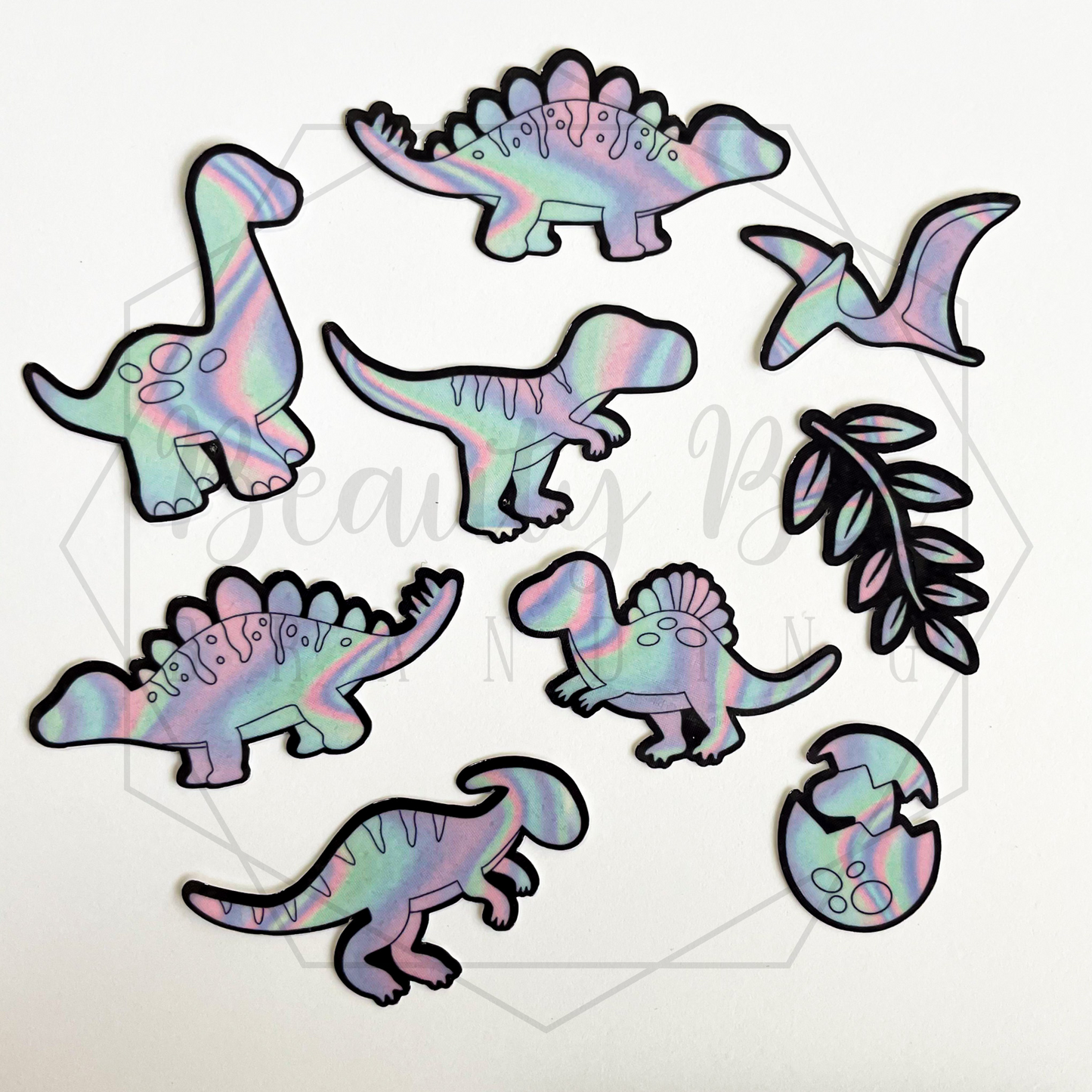 Holo Dinos Temporary Tattoos