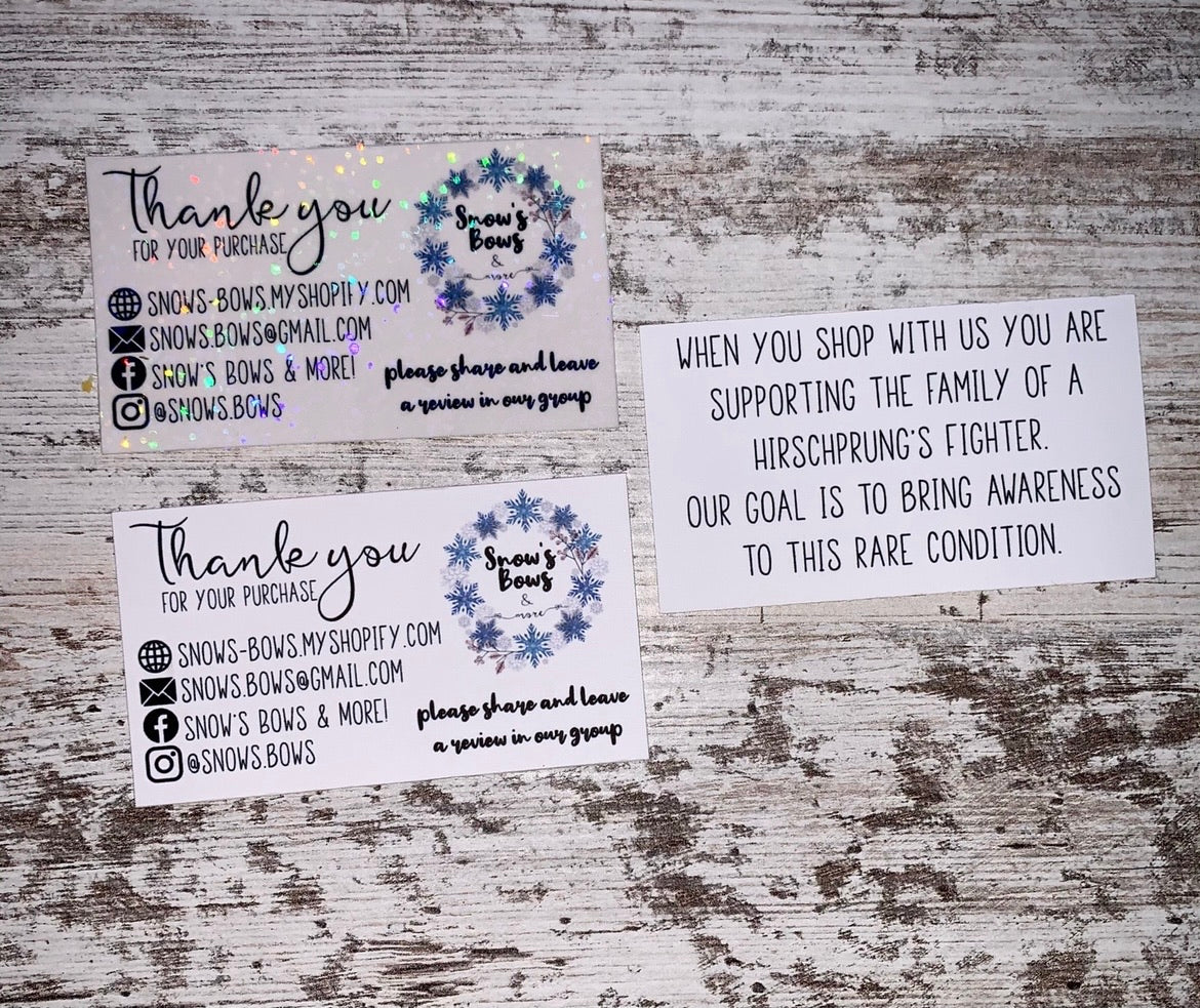 Business & Thank You Cards