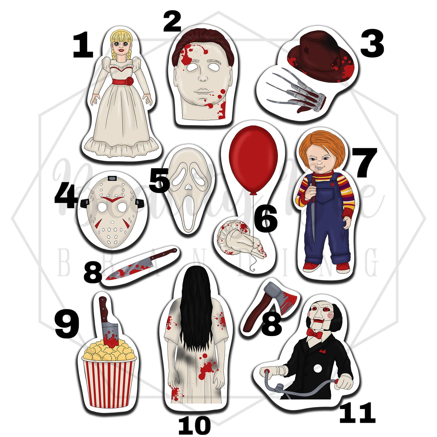 Horror Temporary Tattoos