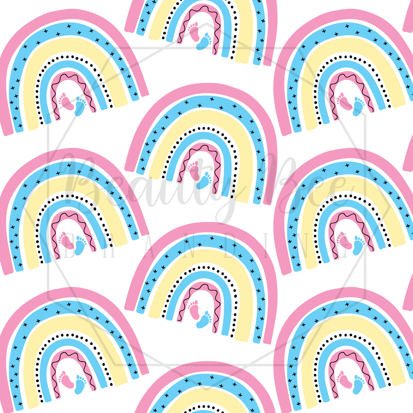 Infant Loss/Rainbow Baby SEAMLESS PATTERN
