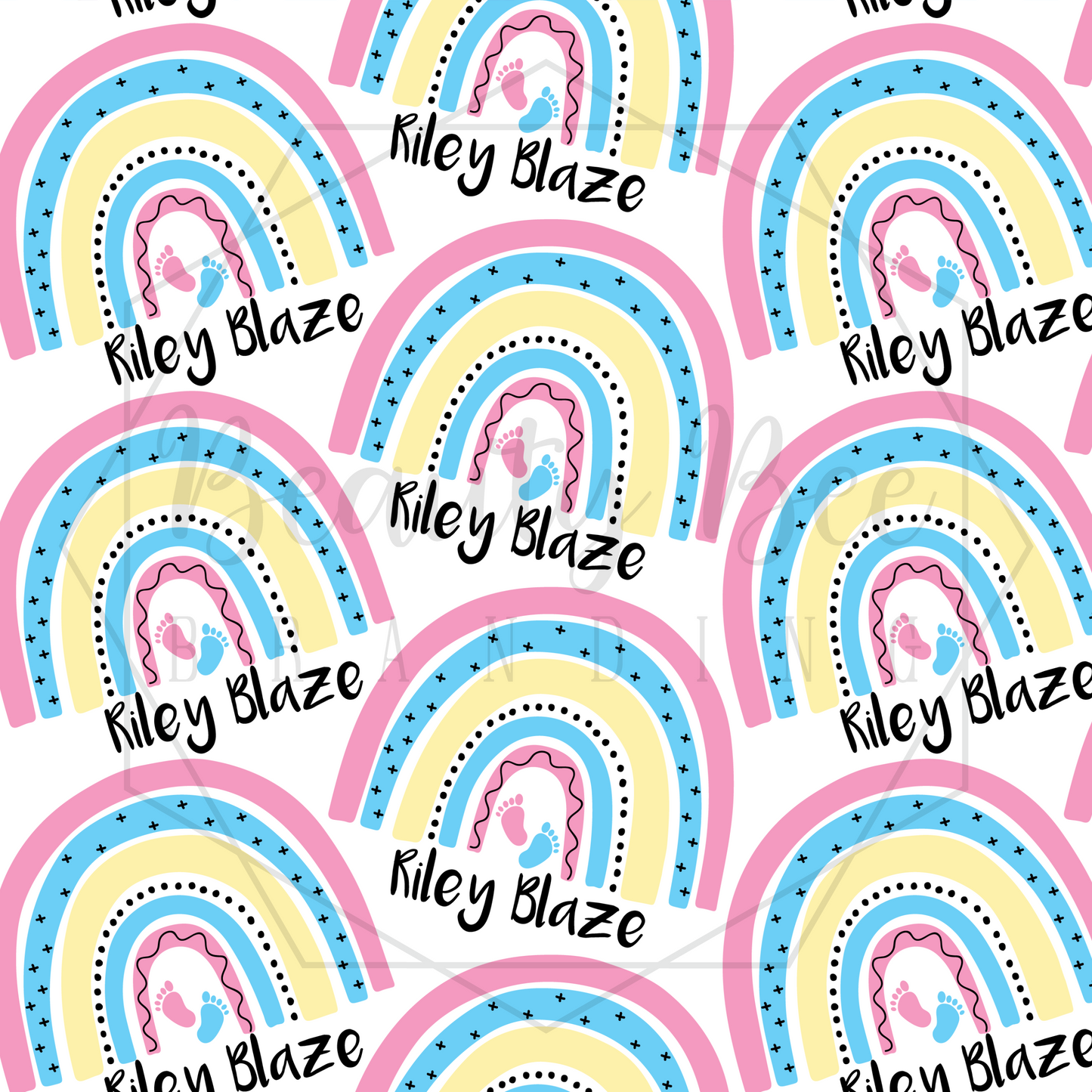 Infant Loss/Rainbow Baby Customized SEAMLESS PATTERN