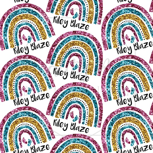 Infant Loss/Rainbow Baby Glitter Customized SEAMLESS PATTERN