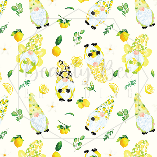 Lemon Gnomes SEAMLESS PATTERN