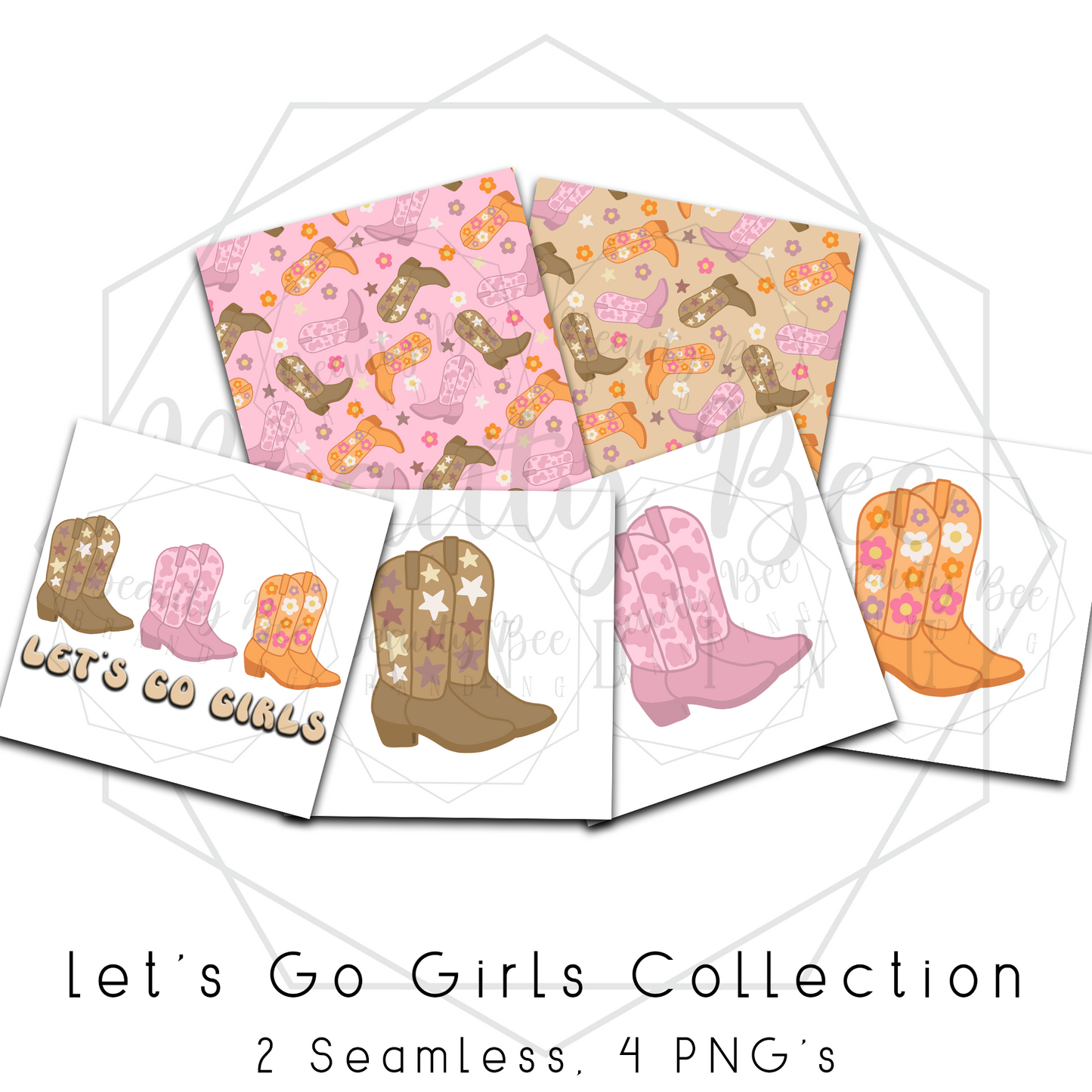 LIMITED Let's Go Girls MEGA BUNDLE SEAMLESS PATTERNS