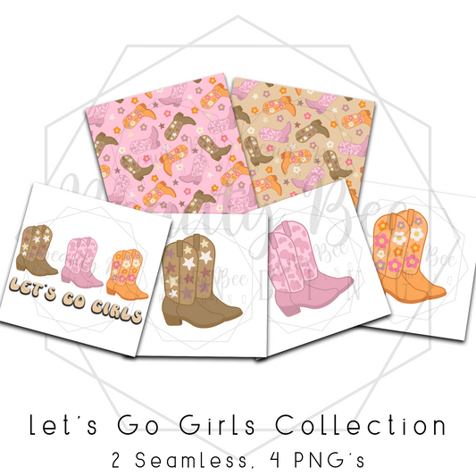 LIMITED Let's Go Girls MEGA BUNDLE SEAMLESS PATTERNS