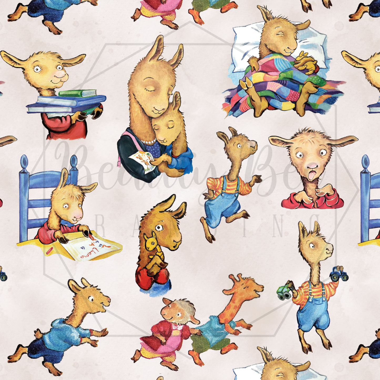 Llama Llama SEAMLESS PATTERN