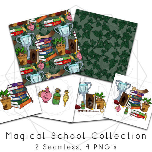 LIMITED Magical School MEGA BUNDLE SEAMLESS PATTERNS