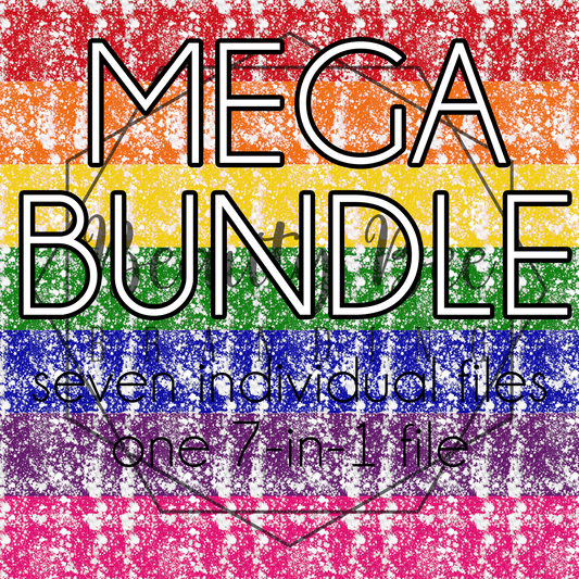 Solid Rainbow Acid Wash MEGA BUNDLE SEAMLESS PATTERNS