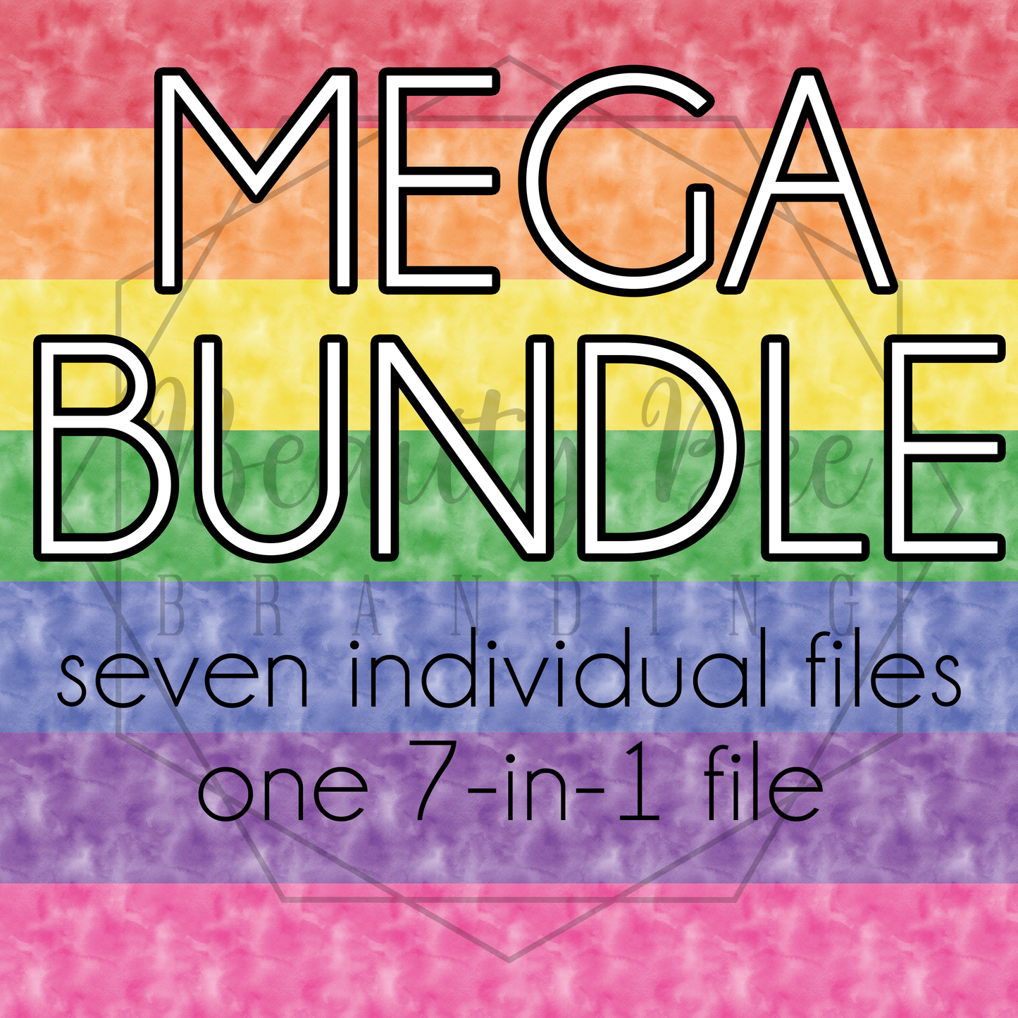 Solid Rainbow Watercolor MEGA BUNDLE SEAMLESS PATTERNS