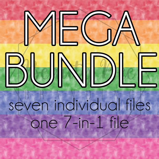 Solid Rainbow Watercolor MEGA BUNDLE SEAMLESS PATTERNS