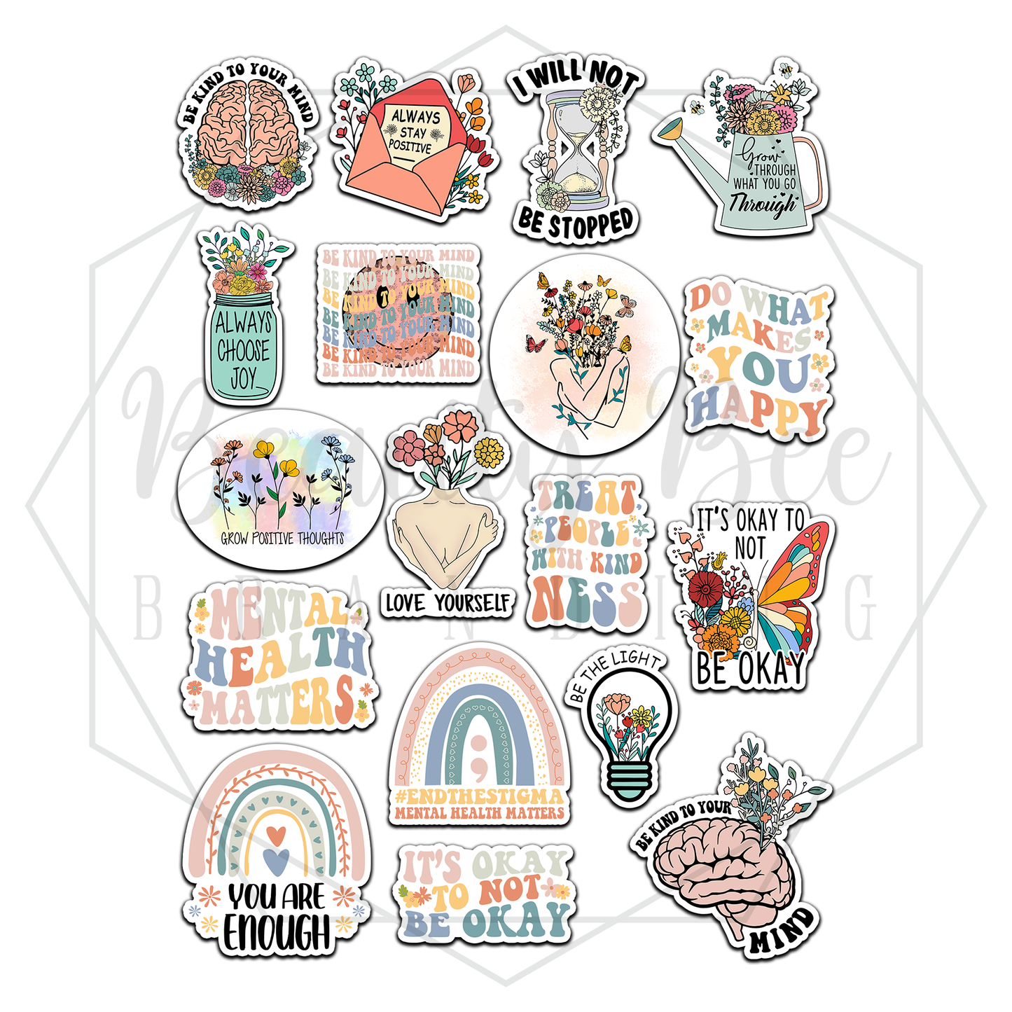 Mental Health Matters Sticker Sheet