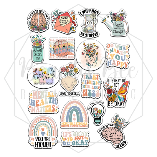 Mental Health Matters Sticker Sheet