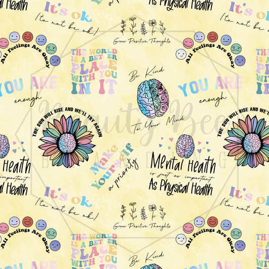 Mental Health Pastel SEAMLESS PATTERN