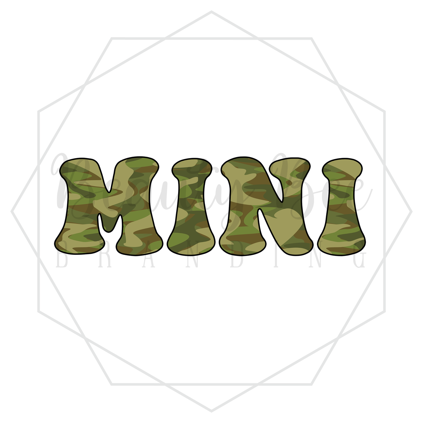 Mini Camo DIGITAL DECAL - Sublimation and Print & Cut Files