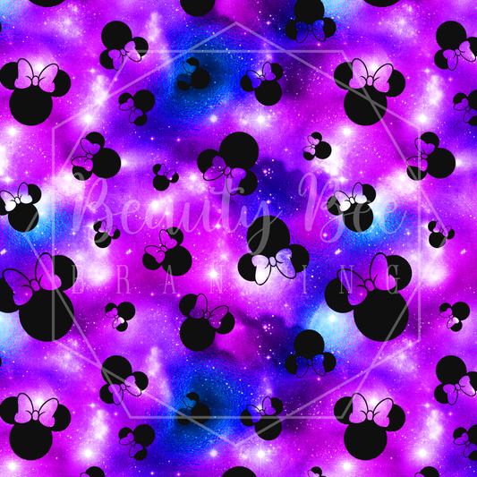 Mouse Ears Vivid Girl SEAMLESS PATTERN