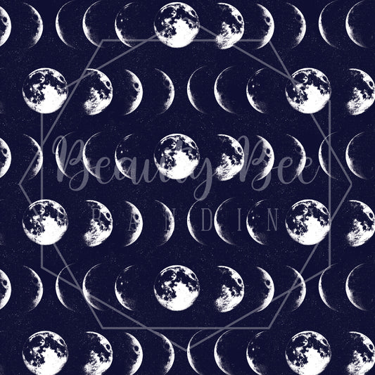 Moon Phases SEAMLESS PATTERN