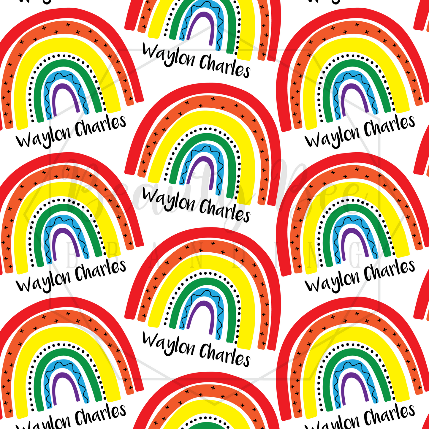 Rainbow Baby Customized SEAMLESS PATTERN