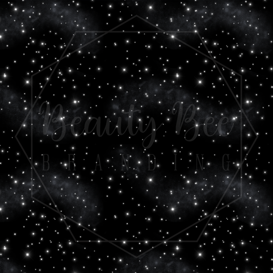 Mystic Horse Night Sky Coordinate SEAMLESS PATTERN