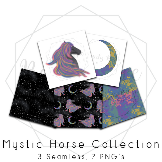 LIMITED Mystic Horse MEGA BUNDLE SEAMLESS PATTERNS