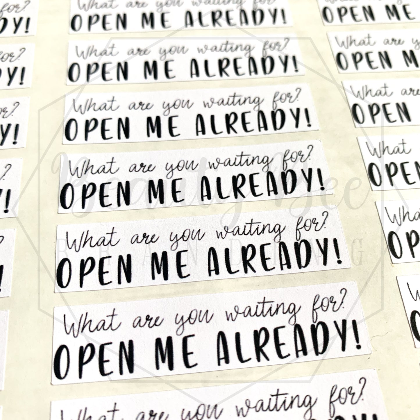 Open Me Already! Sticker Sheet