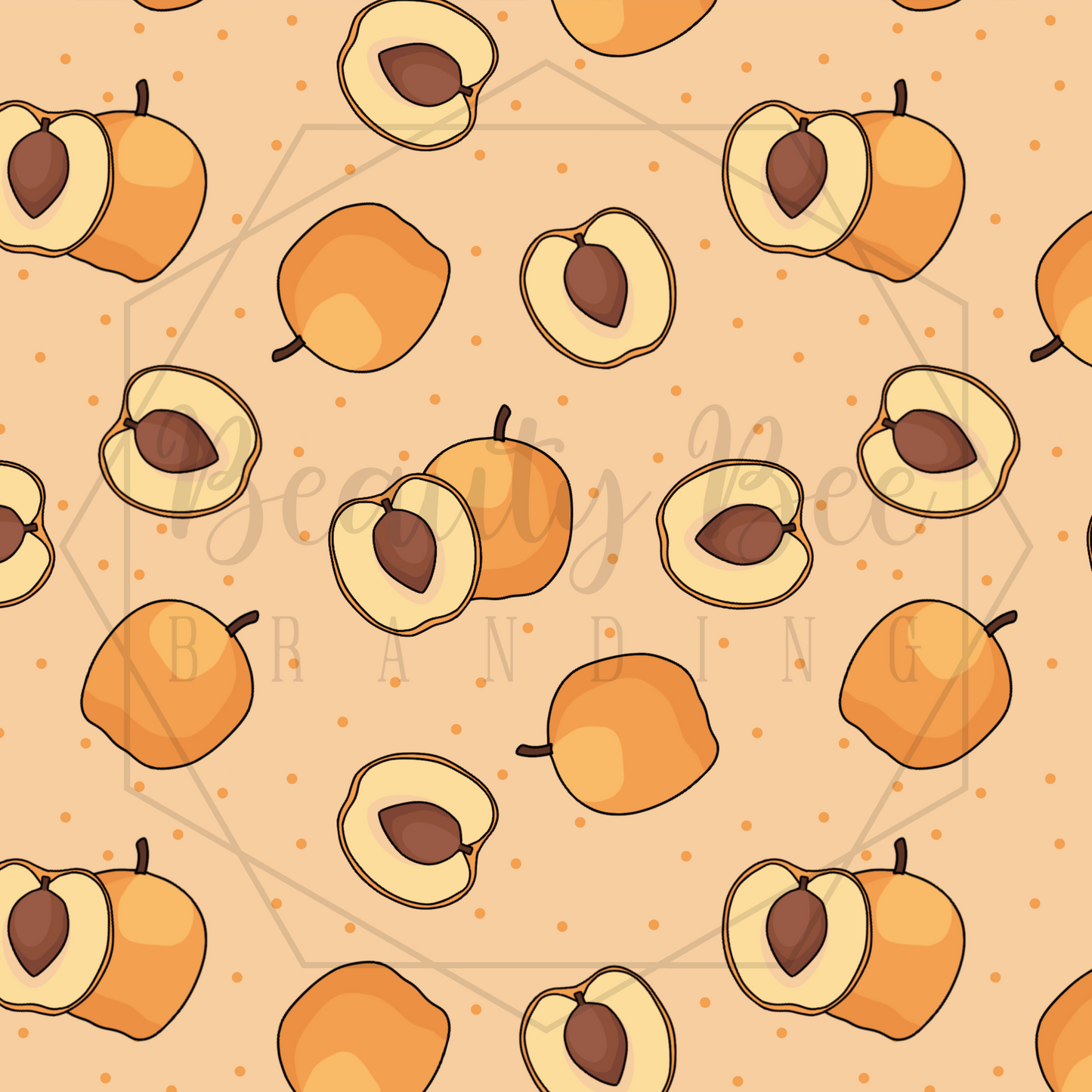 Peaches SEAMLESS PATTERN