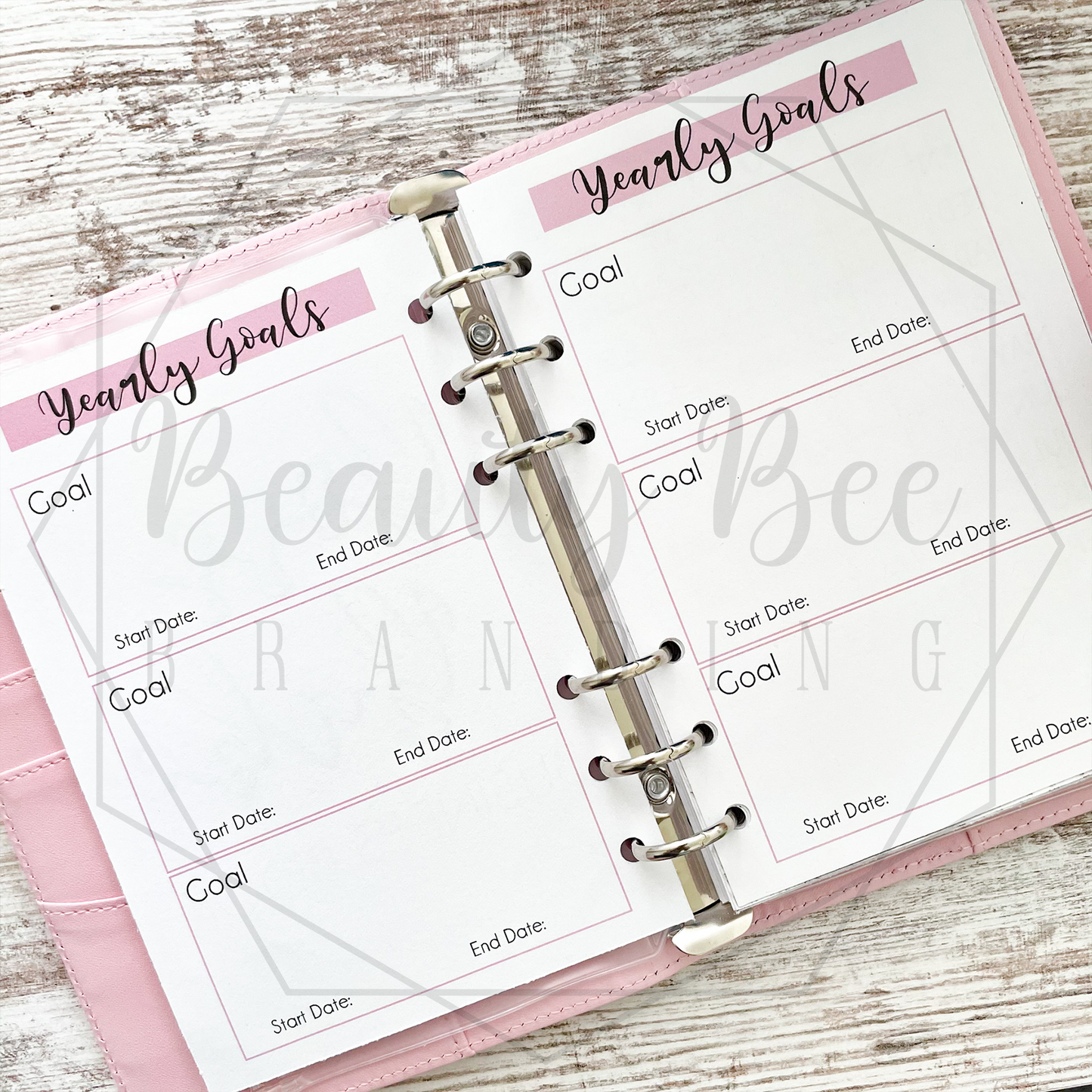 Planner Inserts - Yearly Goals