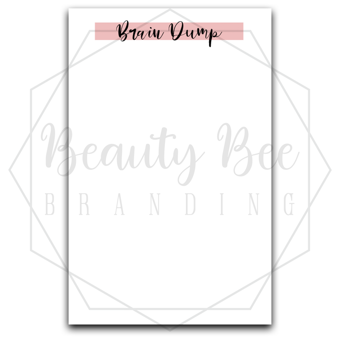 Planner Inserts - Brain Dump