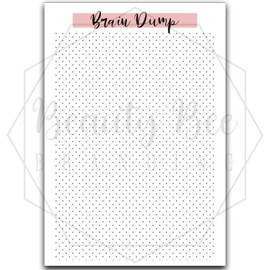 Planner Inserts - Brain Dump