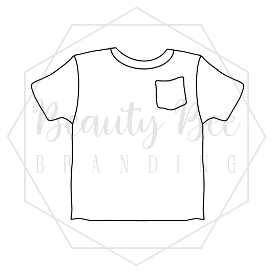 Tee with Pocket Mock Up