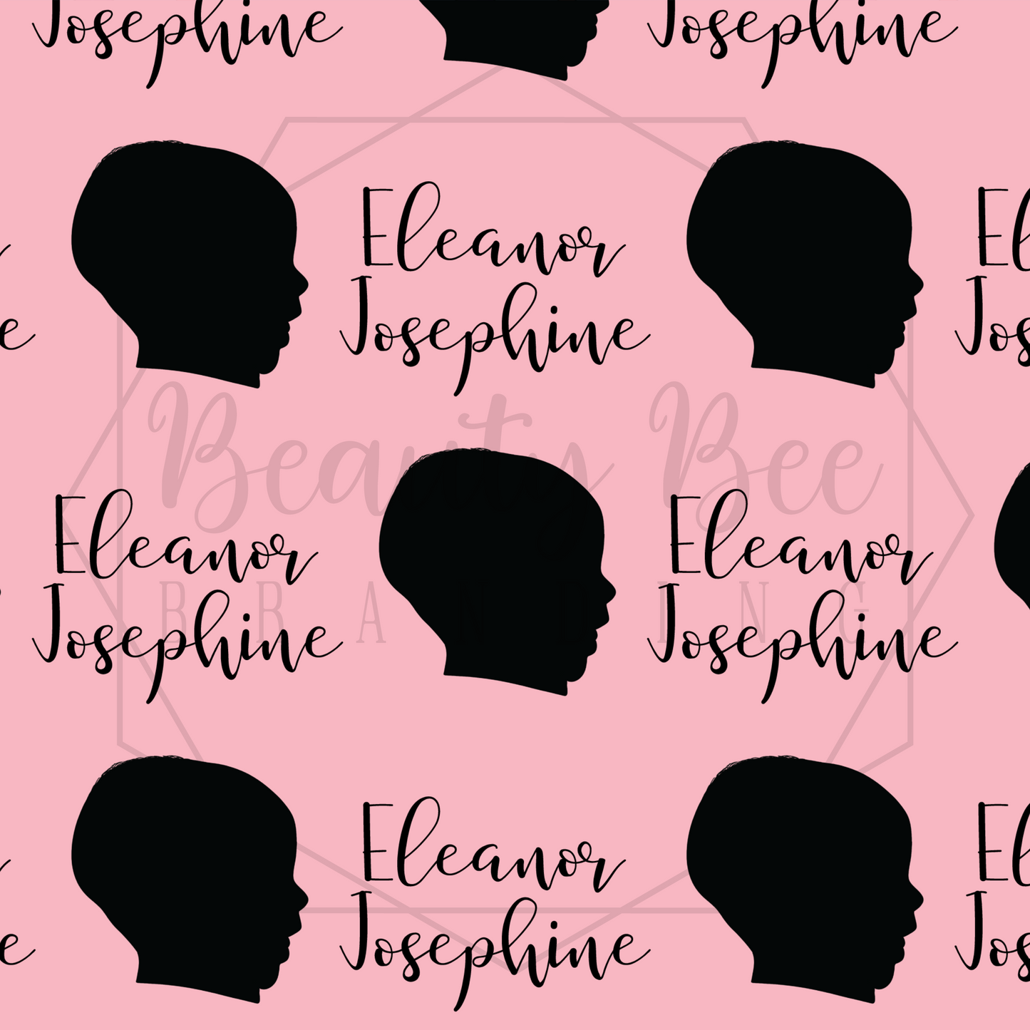 Silhouette Portrait SEAMLESS PATTERN