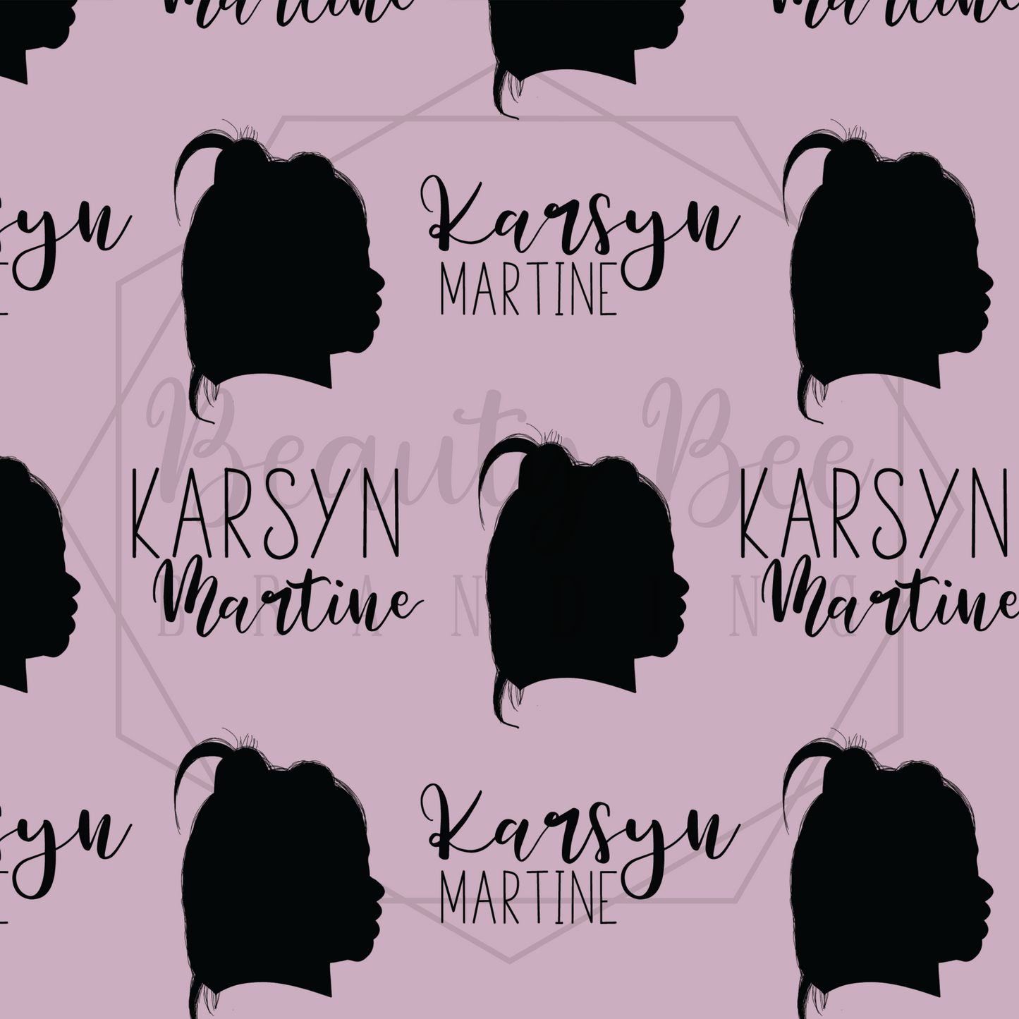 Silhouette Portrait SEAMLESS PATTERN