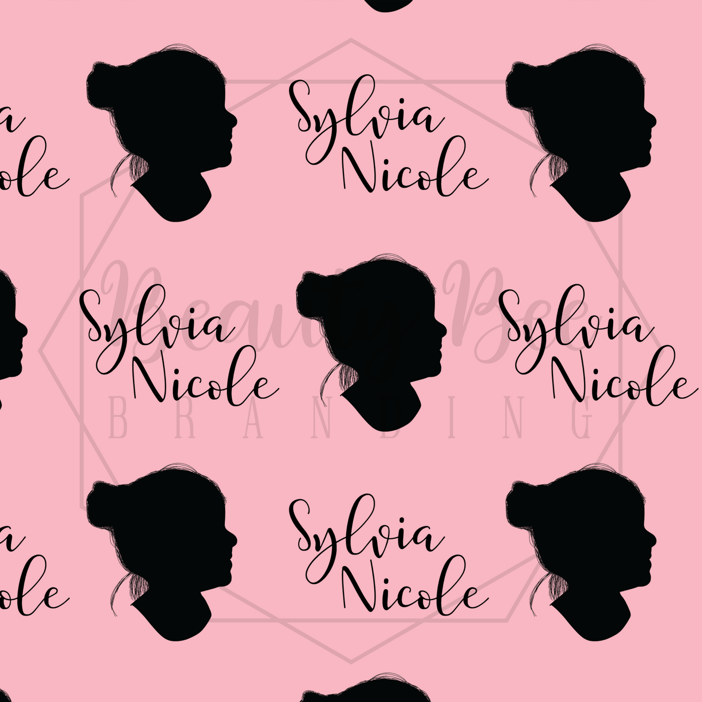 Silhouette Portrait SEAMLESS PATTERN