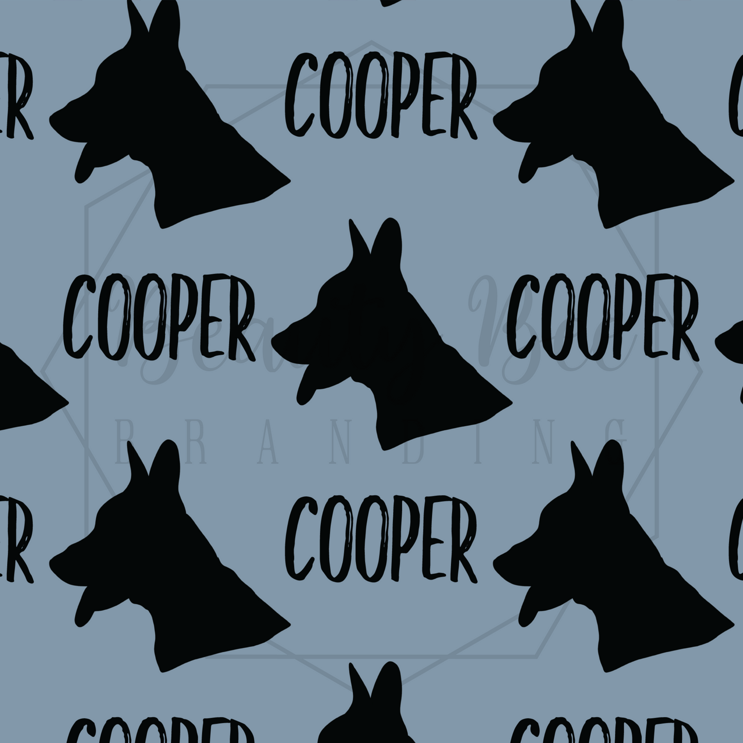 Silhouette Portrait SEAMLESS PATTERN