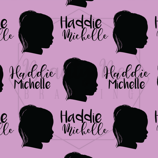 Silhouette Portrait SEAMLESS PATTERN