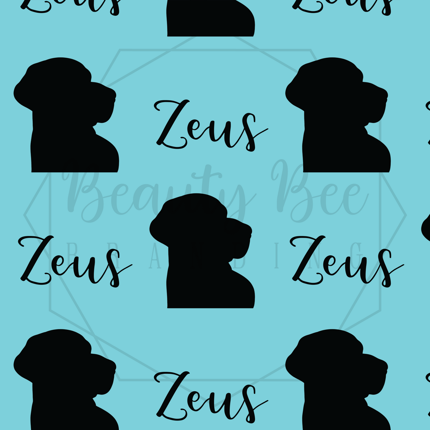 Silhouette Portrait SEAMLESS PATTERN