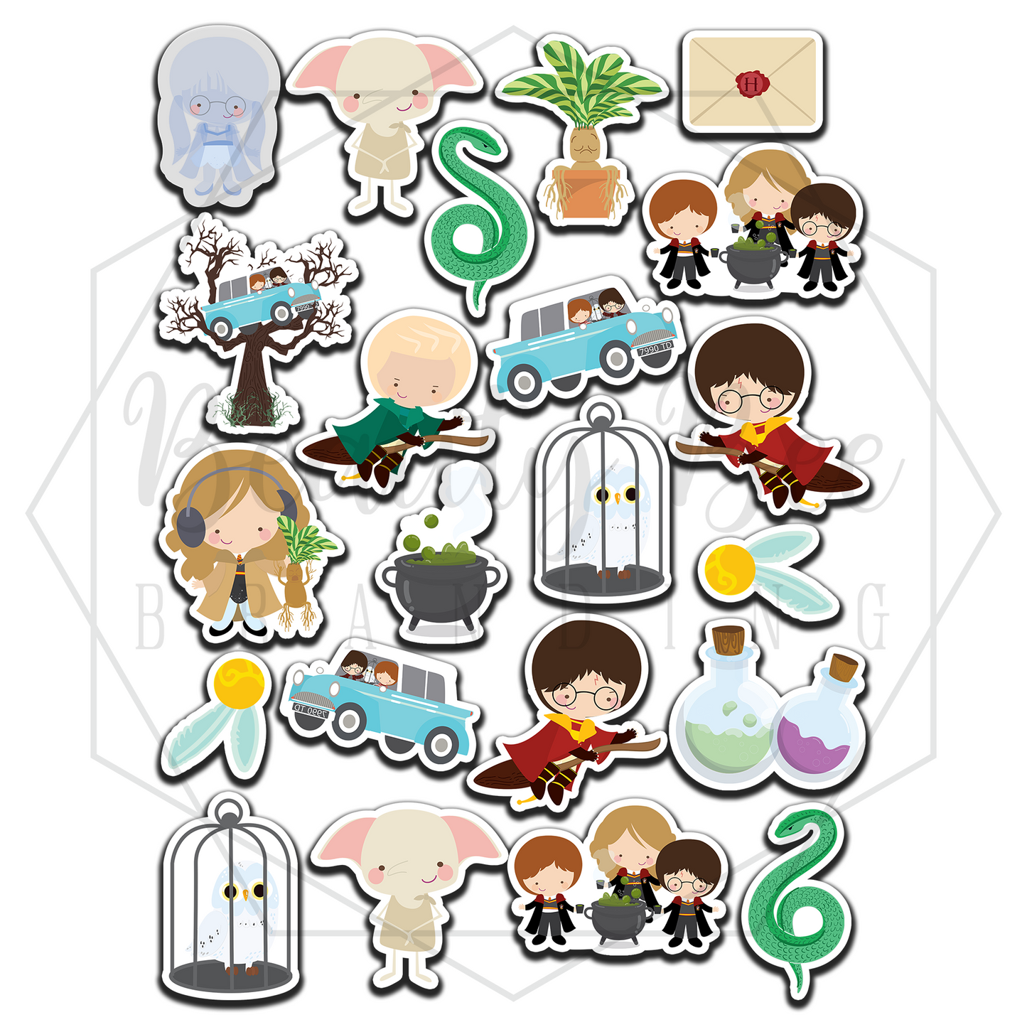 Wizard Friends Temporary Tattoos