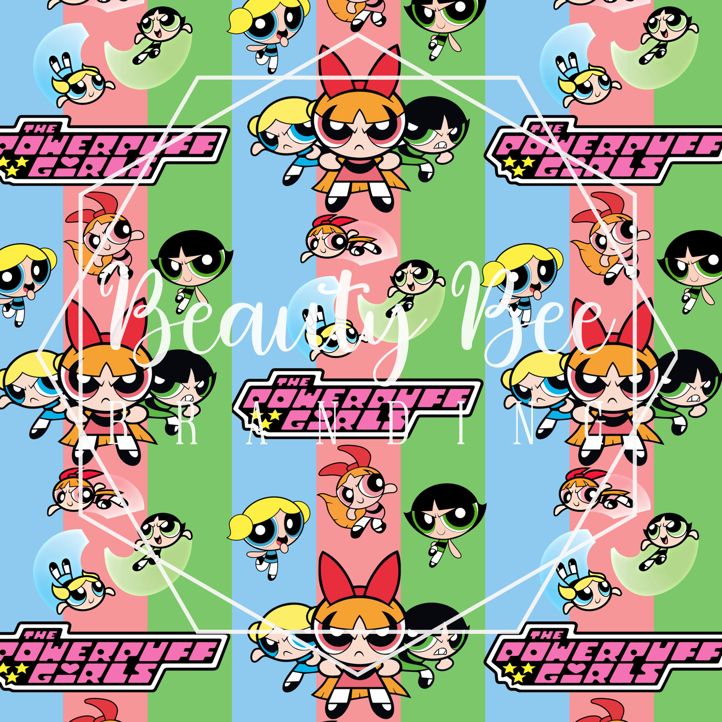 Crime Fighting Girls SEAMLESS PATTERN