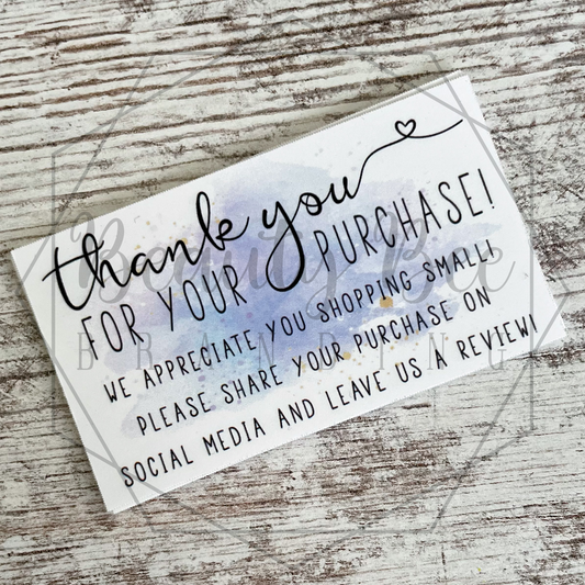 Thank You Cards Premade Galaxy Design