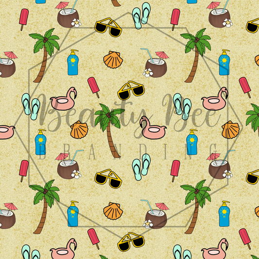Sandy Beach SEAMLESS PATTERN