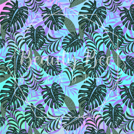 Pastel Purple Leaves SEAMLESS PATTERN